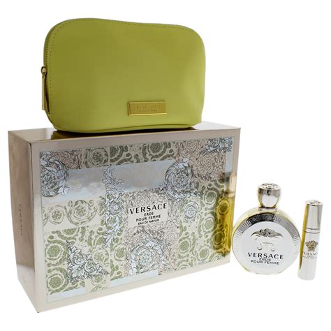 eros pour femme perfume by versace 3pc gift set|Versace Eros 100ml gift set.